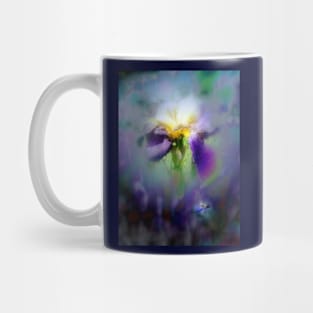 Raindrops on Purple Irises #7, nightshade Mug